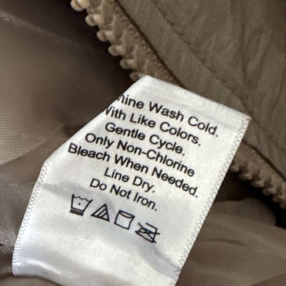 Coldwater Creek Womens 2X Shimmering Gold/Tan Sleeveless Vest With Zip - Picture 10 of 11